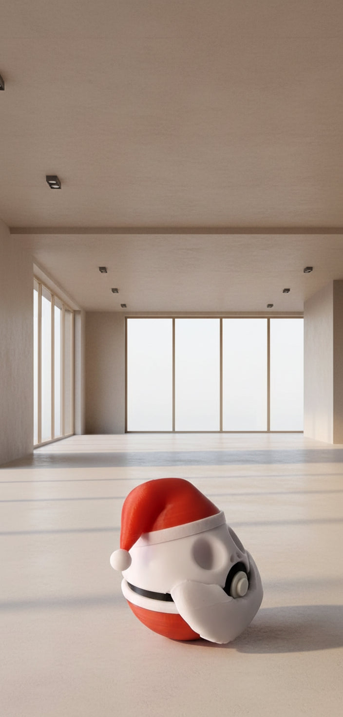 Pokéball Jack Skellington Noël – Figurine Pokémon imprimée en 3D | Cadeau Geek | Fait main Fillament Wonders