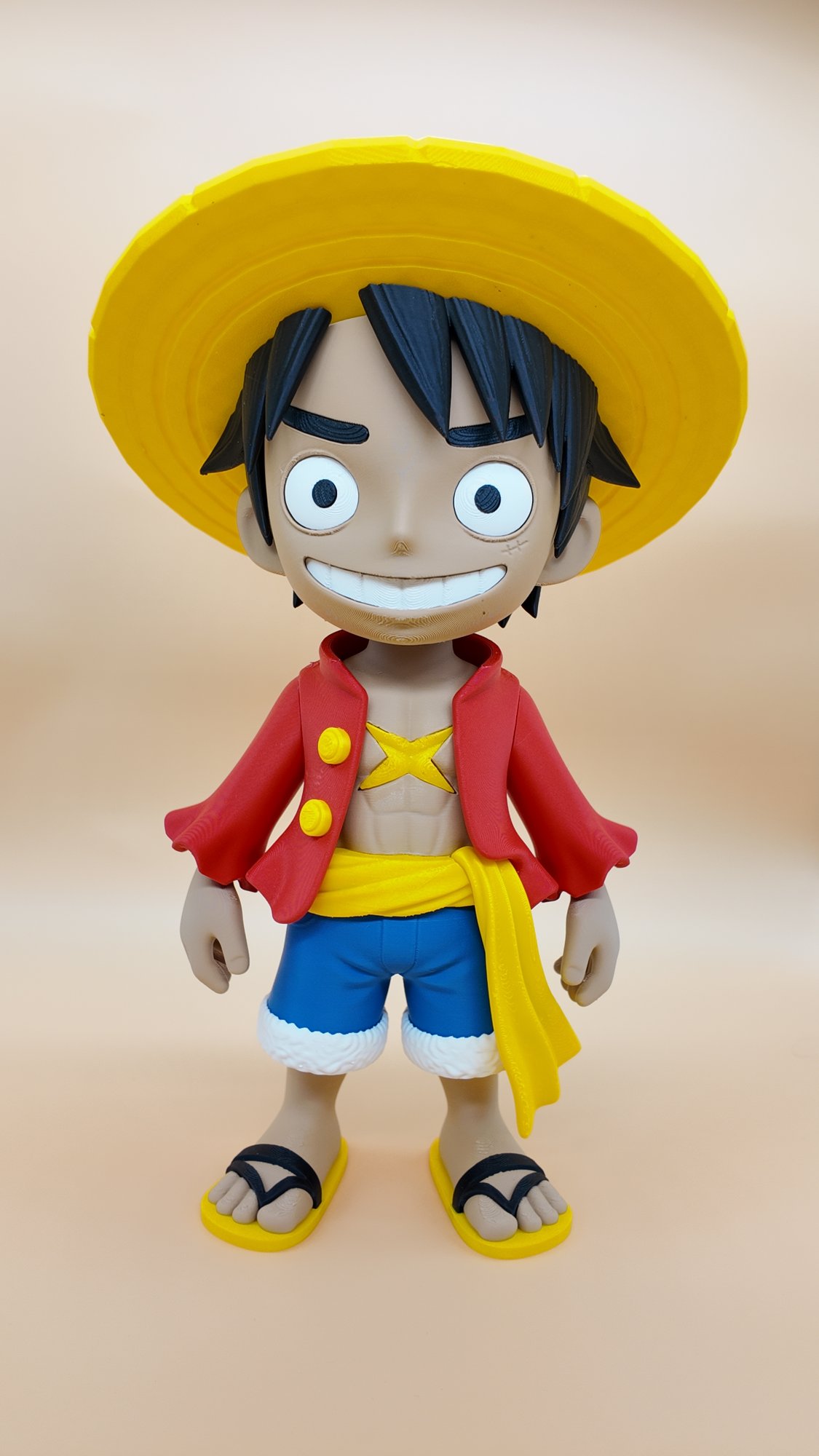 Luffy – Chibi 3D Printed Figure | Multicolour Anime Collectible