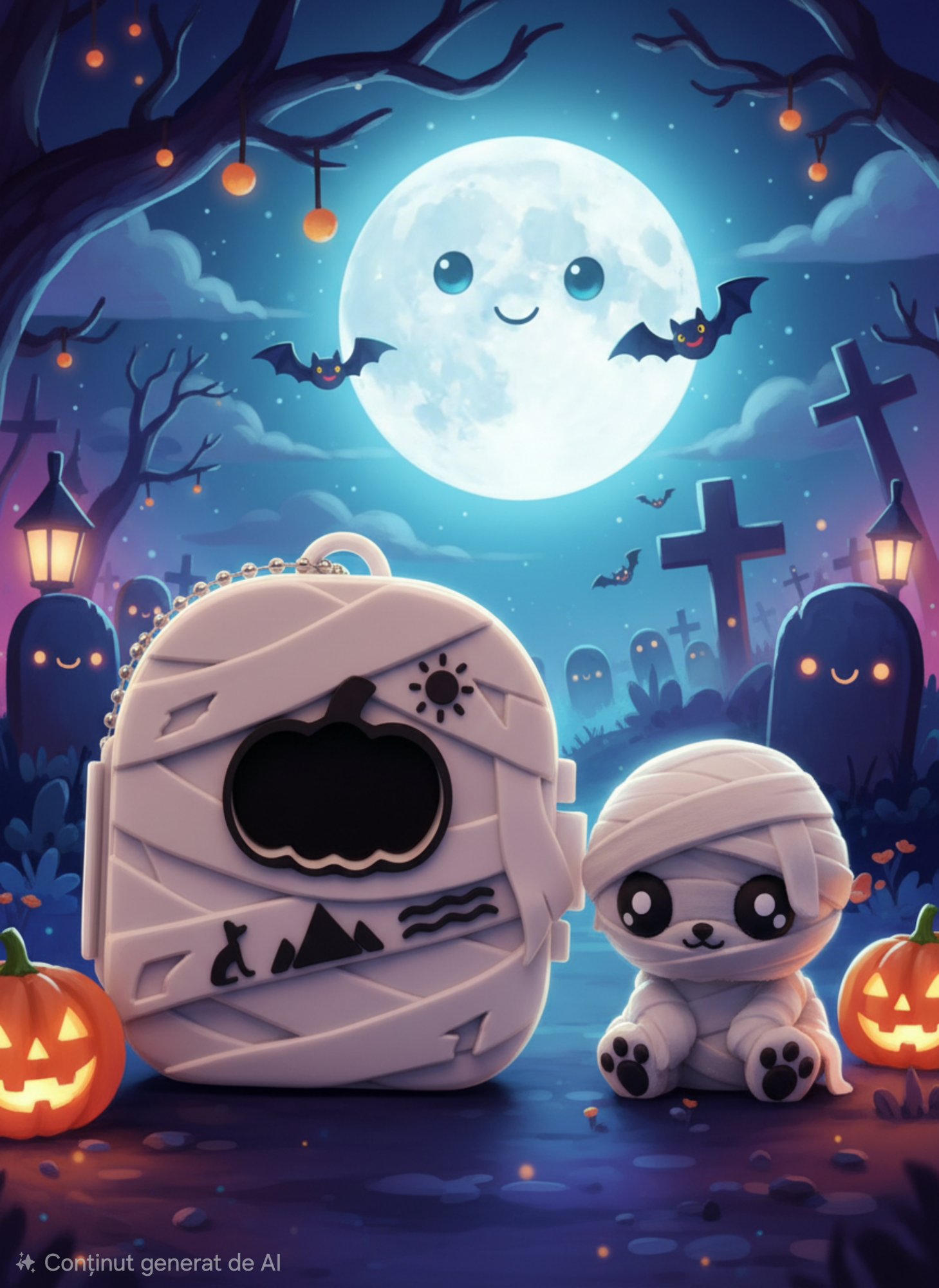 Pocket Pals – Momie | Porte-clés Halloween avec mini figurine