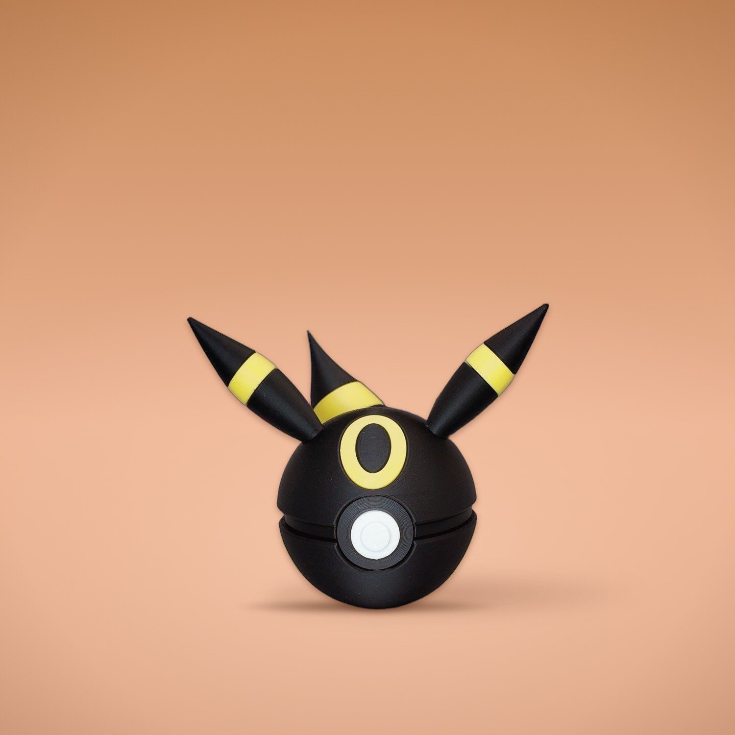 Umbreon Pokéball | Handmade 3D Printed Pokémon Ball | LED Display Pokéball | Pokémon Gift for Fans & Collectors | Desk Shelf Decoration